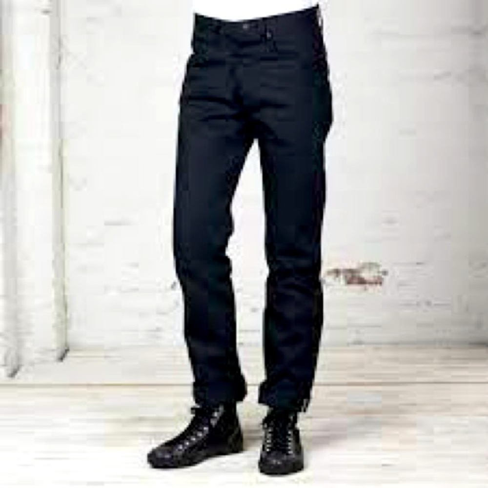 Naked and Famous Weird Guy Deadstock Double Black 34